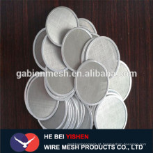 Disco de filtro SS de venda quente / disco de corte de aço / disco de filtro sinterizado Anping Factory
